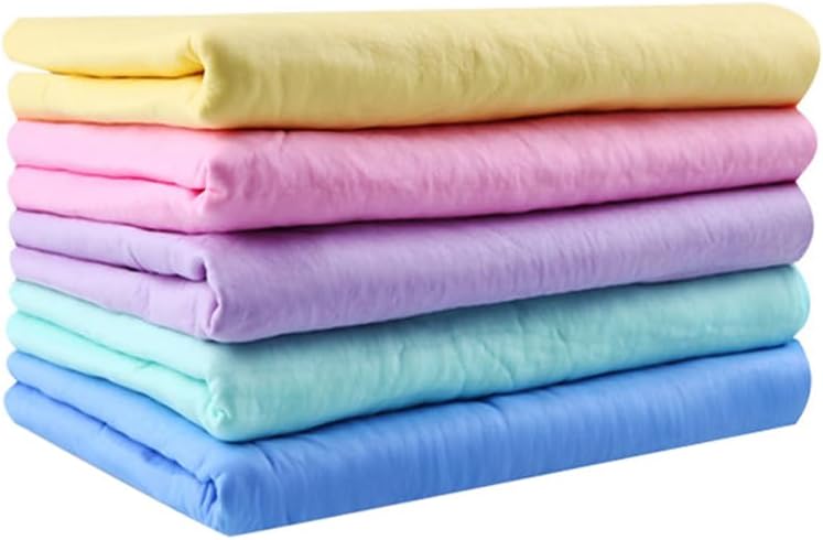 HYTROVE 5pcs PVA Chamois Pet Bathing Towel Set Ultra Absorbent Quick Dry Dog Towels for Bathing and Cleaning for Cats Dog Pet Bath