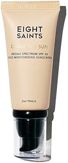 Eight Saints Chase the Sun Broad Spectrum SPF (30) Face Moisturizing Sunscreen, Natural and Organic Mineral-Base Sun Protection Daily Face Moisturizer, 2 Ounces, New Formula