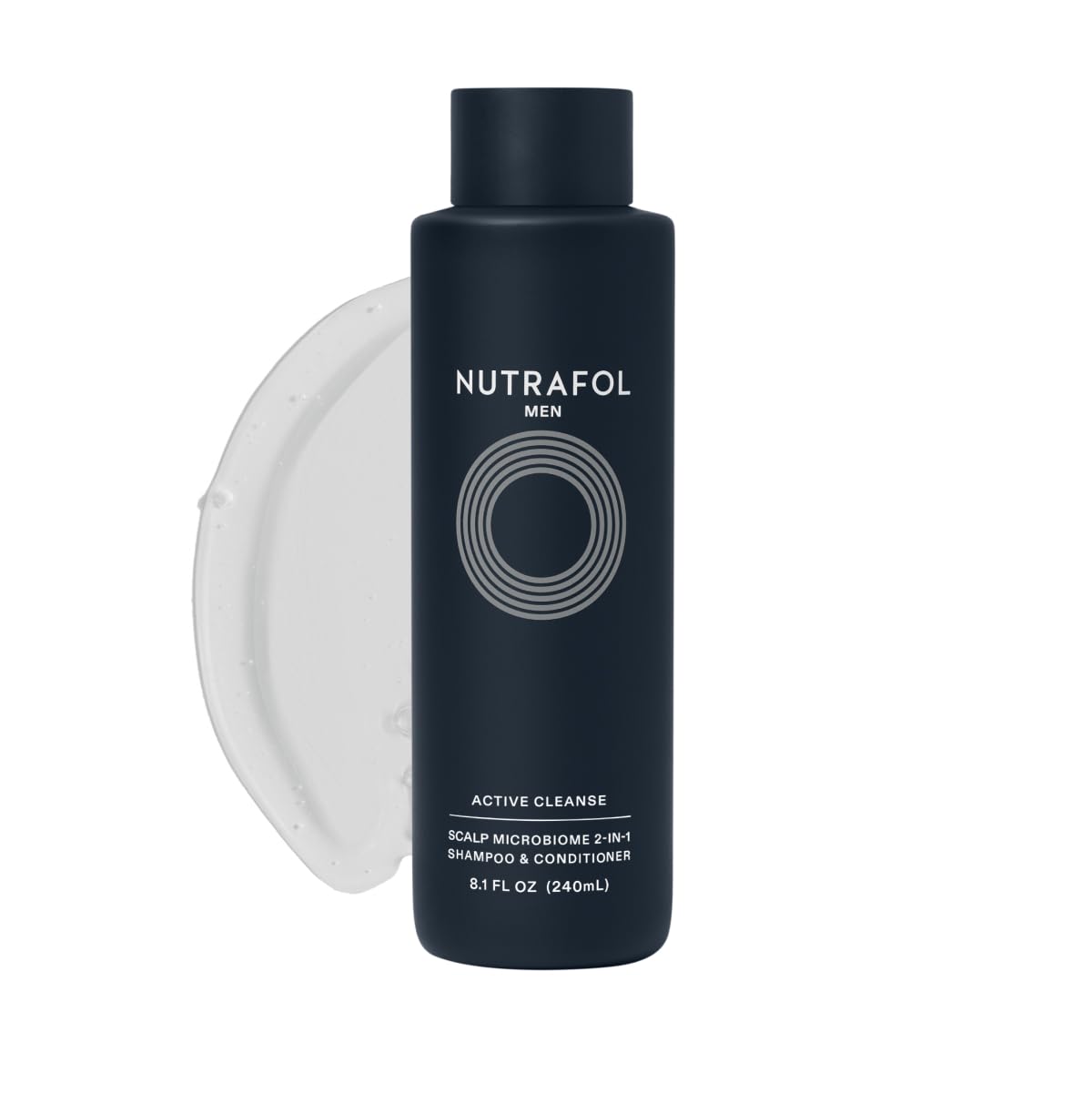Nutrafol Men’s Shampoo and Conditioner 2-in-1, Cleanses, Hydrates, Unclogs Pores, Improves Hair Volume & Strength, Physician-formulated for Thinning Hair, Color Safe, Sulfate Free - 8.1 Fl Oz Bottle