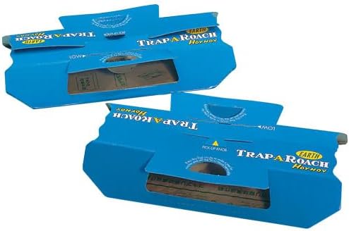 Pack of 5 Hoy Hoy Trap A Roach – Non-Toxic Cockroach Monitoring Traps with Food Attractant – Disposable Sticky Glue Traps for Kitchen, Restaurant and Home Use