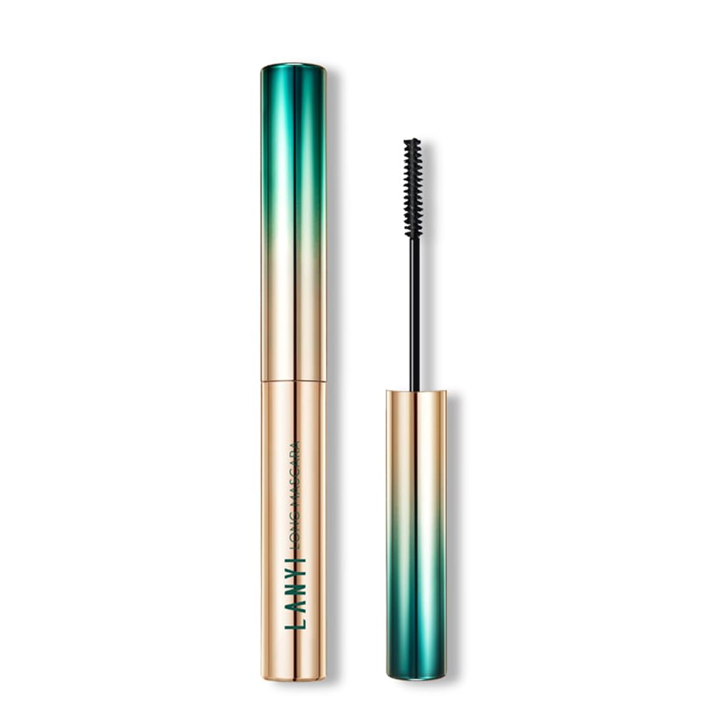 Mascara for Fine Short Eyelash and lower eyelash, 2.5mm Small Brush, No Clump, Long Lasting, Smudge-proof,Black and Waterproof Mascara (1 Pcs)