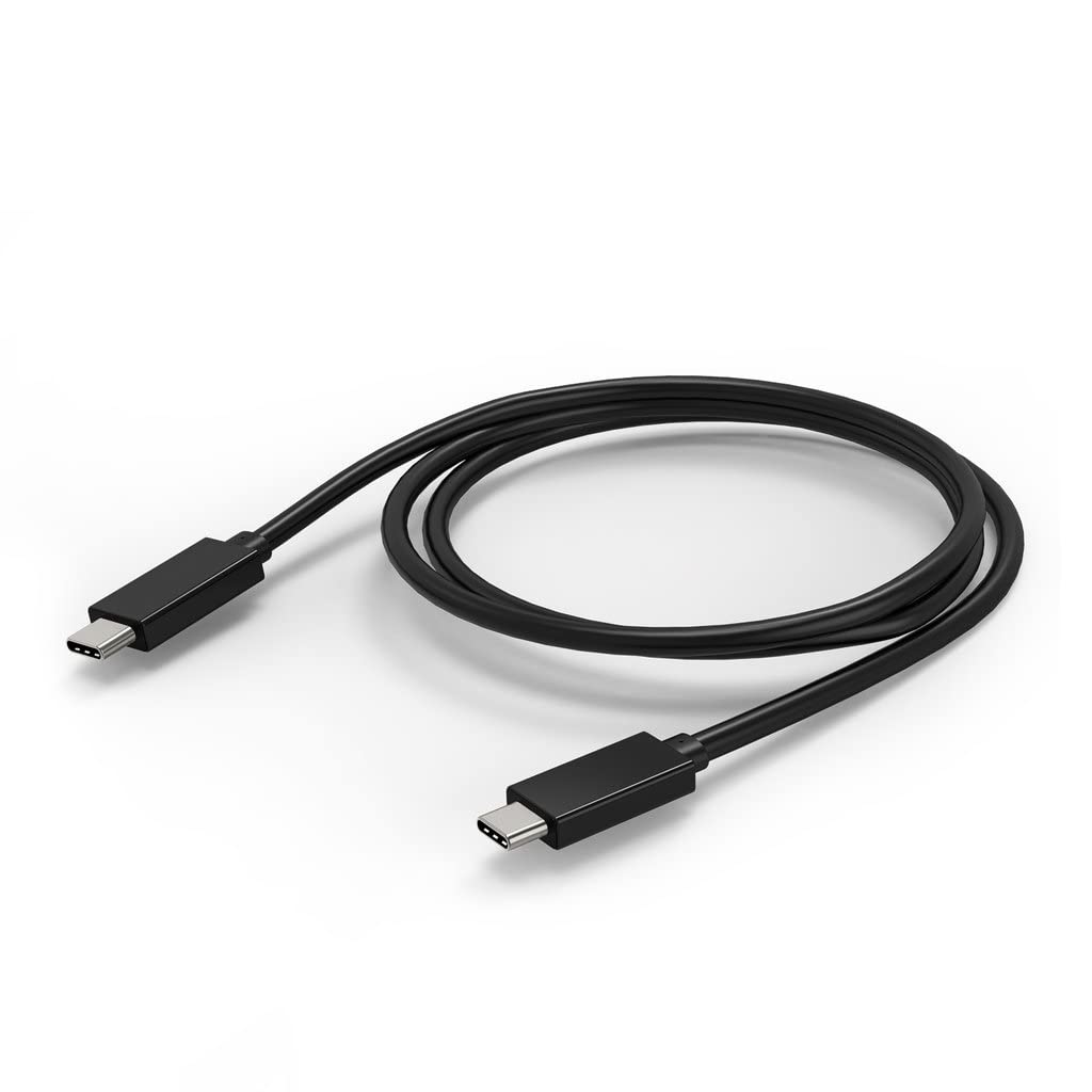 CBUS - USB 3.2 Gen2 USB-C to USB-C 100W 10Gbps Cable. Compatible with Thunderbolt 3, Docking Stations, SSD Drives, MacBook Pro/Air, Dell XPS, Lenovo Yoga, ThinkPad, 4K/5K Monitor Displays (1m, Black)