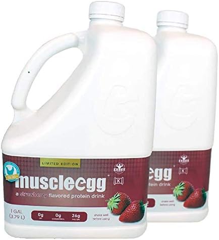 2 Gallons Strawberry MuscleEgg Liquid Egg Whites (Cage-Free)