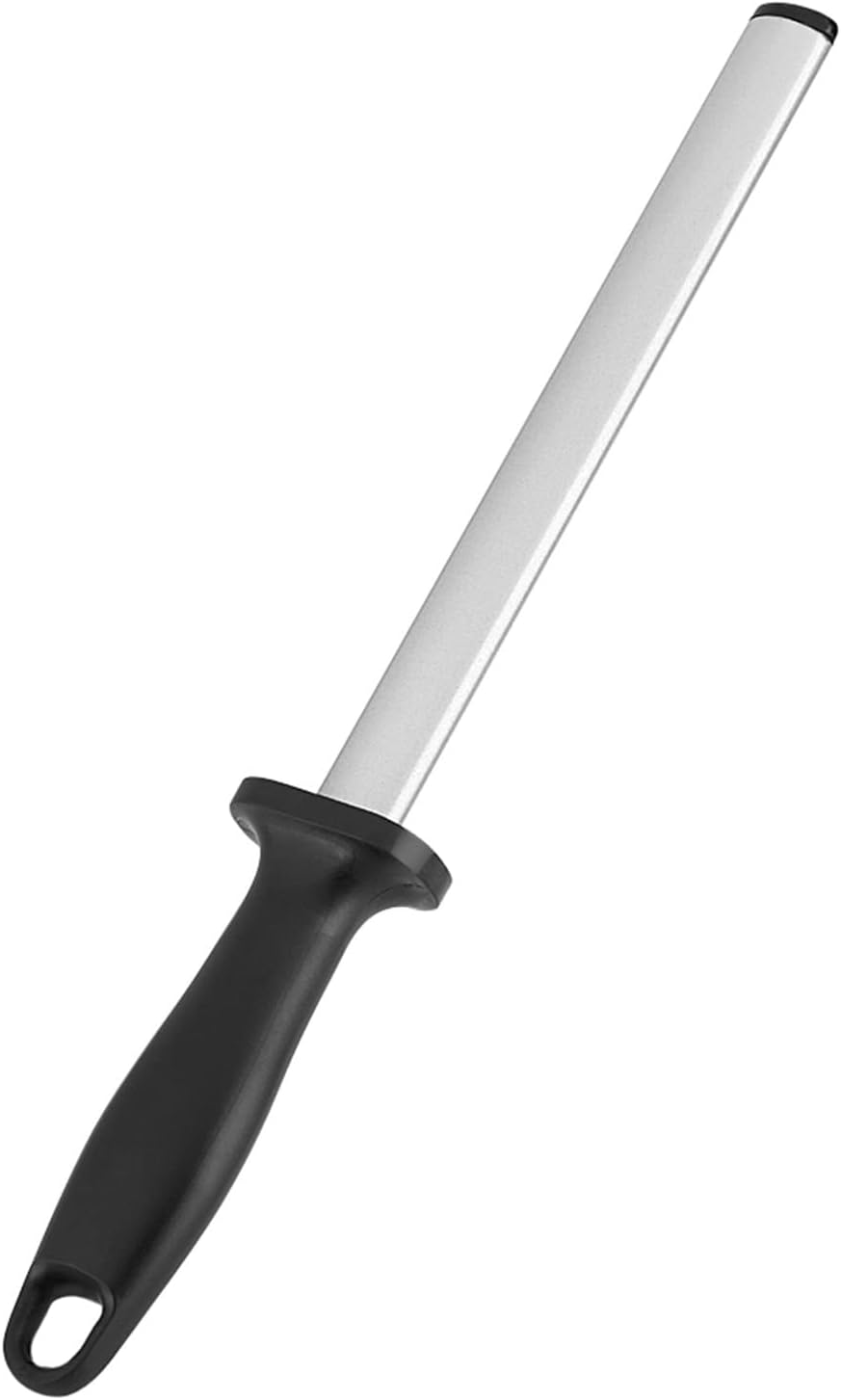 8 Inch Professional Knife Sharpening Steel Rod Home Kitchen Sharpener Stone Tool, Sharpening Rod, hunters or Home Gourmet Blade Sharpening Rod or Stick, Sharpening Rod, 8 Inch Professional Knife S