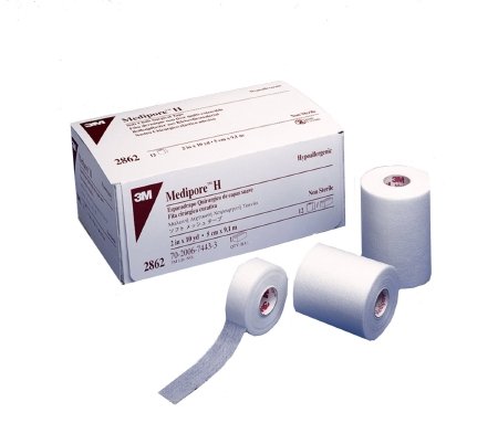 3m 2862 Medipore H Soft Cloth Surgical Tape 2" x 10 Yards - 2 Rolls