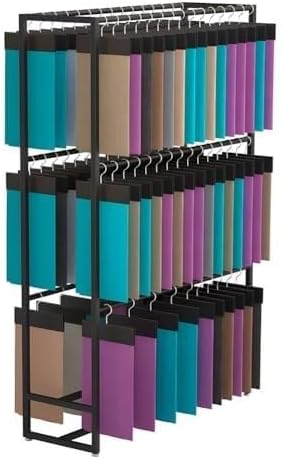 Standing Carpets Rack & Scarf Display Stand, Multi-Purpose Floor Organizer for Scarves, Pants, Blankets & More – Commercial Retail Storage Rack for Store or Home (White, 60x50x165cm)(120x40x180cm)