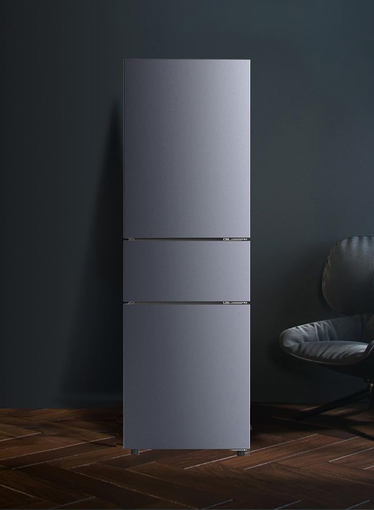 Retro Three Open The Door Gate Refrigerator with Freezer 7.5 Cu.ft Low Noise Versatile Door Storage with Adjustable Remove Shelves or For Dorm,Living Kitchen Bedroom,Room