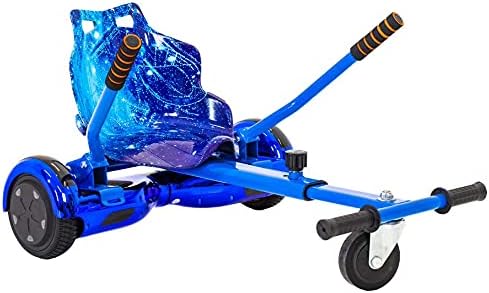 iRollers HoverKart Galaxy Blue Kart Attachment Fits All Hoverboards Swegways 6.5, 8, 10 Adjustable Hoverboard seat go Kart for Hoverboard Compatible Sleek Cool UK Seller Limited Edition