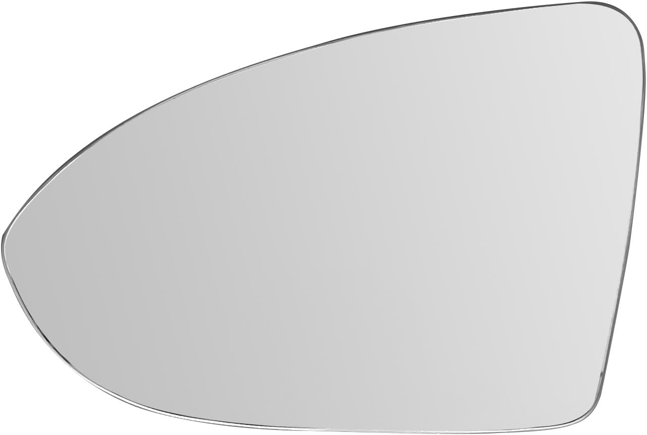 Driver Side Heated Mirror Glass Compatible with Volkswagen VW Golf MK7, 2015-2021 Golf Golf GTI, 2015-2019 Golf SportWagen, 2017-2019 Golf Alltrack, 2019-2021 Jetta - With Rear Holder