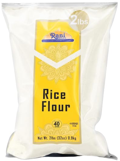 Rani Rice (White) Flour 32oz (2lbs) 908g ~ All Natural | Gluten Friendly | Vegan | NON-GMO | Kosher | Indian Origin