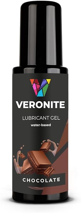 Veronite® Water-Based Lubricant Gel – Chocolate – Toy and Condom Safe – Silky Smooth & Easy to Clean – 100ml