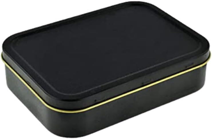 GTR-Prestige Giftware Smoking Accessories Black Tobacco or Storage Tin