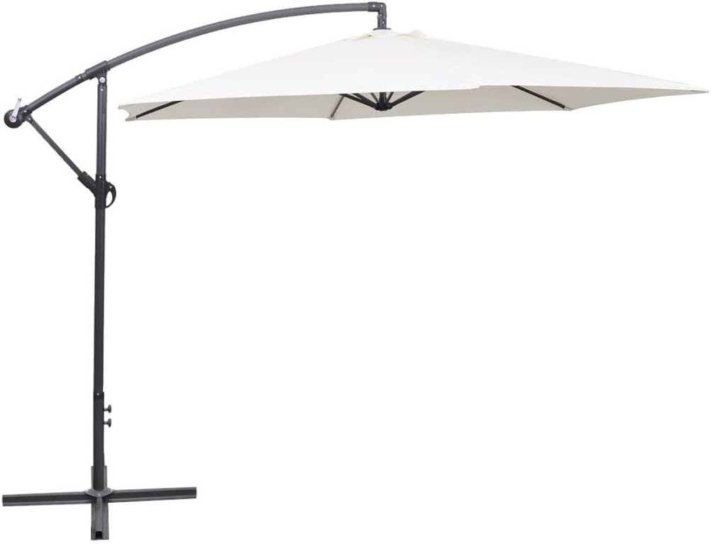 Cantilever Umbrella 3 m Blue Outdoor Garden Hanging Parasol Sunshade Outdoor parasol good