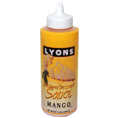 Lyon's Designer Dessert Sauce, Mango Flavored, 15-Ounce Bottle (Pack of 3)