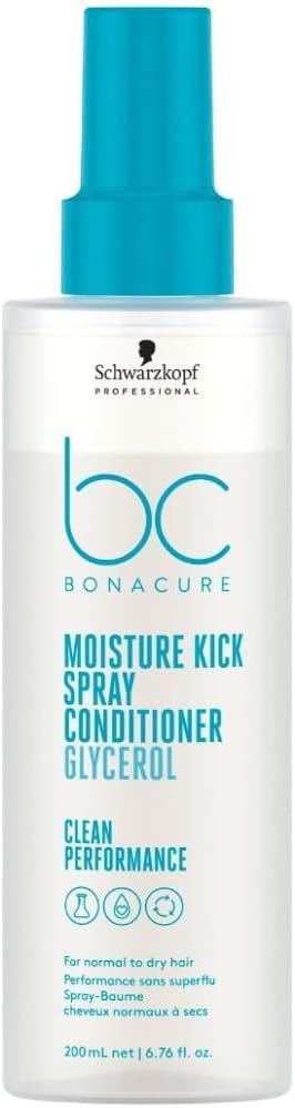 SCHWARZKOPF PROFESSIONAL BC Bonacure Moisture Kick Spray Conditioner Glycerol Clean Performance 200 ml