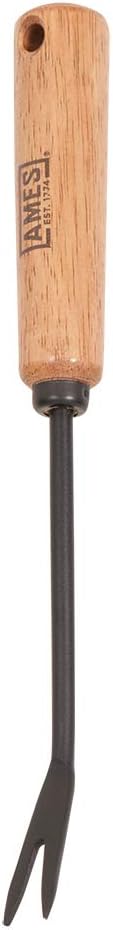 AMES 2447000 Tempered Steel Hand Weeder with Wood Handle, 12-Inch