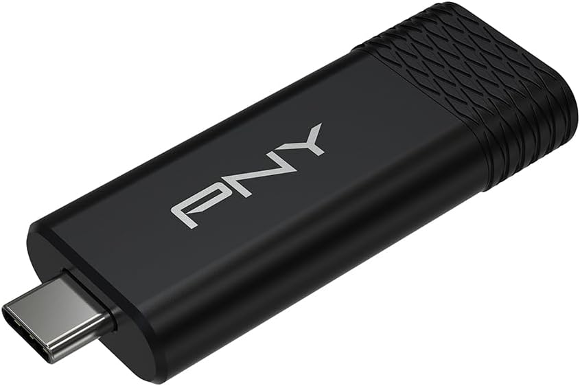 1TB PNY PRO Elite V3™ Type-C USB 3.2 Gen 2 Flash Drive – Up to 1000MB/s Read, Up to 800MB/s Write, Extreme Performance for Professional Data Storage and Transfers, Premium Metal Design, USB-C