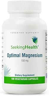 Seeking Health Optimal Magnesium - Mineral Supplement Aids Optimal Magnesium Absorption - Bioavailable Forms of Magnesium for Energy, Sleep & Bone Health Support - 150 mg, 100 Capsules
