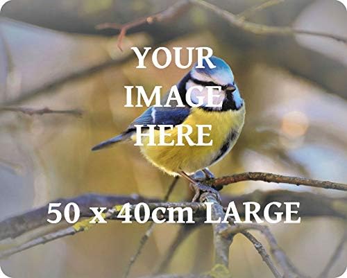 Large Personalised - Glass WORKTOP Savers - by PEARL GLASS. Made from toughened Heat Resistant to 240C Textured Glass, with Kitchen Work Surface Protective feet. (50x40cm - Large)