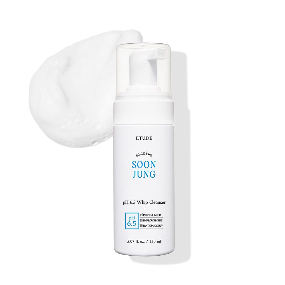 ETUDE SoonJung pH 6.5 Whip Cleanser for Sensitive Skin (Gentle Care)