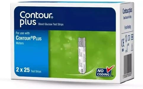 Generic Plus Blood Glucose Test Strips, 50 Count, No Coding Required