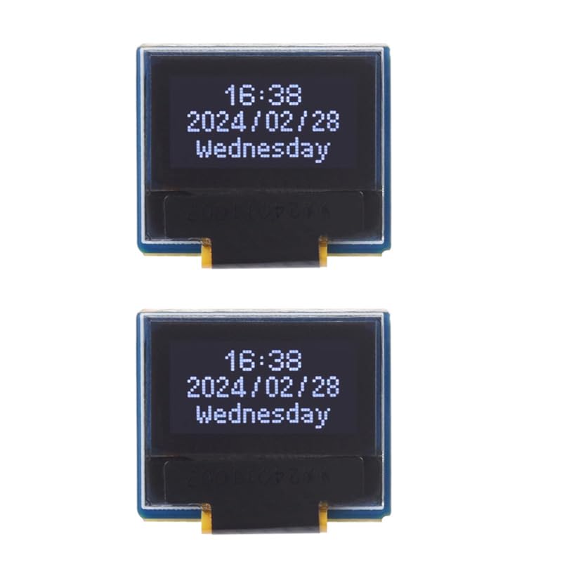 2PCS 0.49inch OLED Display Module 64x32 Resolution Black/White Display Color