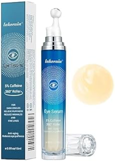 Caffeine Eye Serum for Dark Circles, Puffiness, Bags Under Eyes, Illuminating Eye Serum, Retinol Eye Serum, Anti-Aging Eye Serum for Dark Circles, Age Spots, Fine Lines, Wrinkles