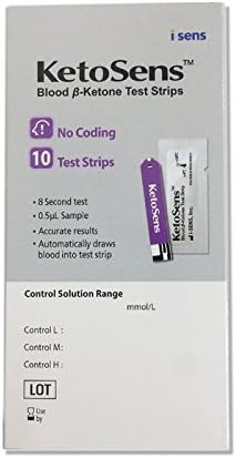 KetoSens 10 Blood Ketone Test Strips