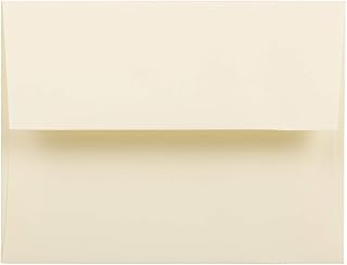 JAM PAPER A2 Strathmore Invitation Envelopes - 4 3/8 x 5 3/4 - Ivory Wove - 50/Pack