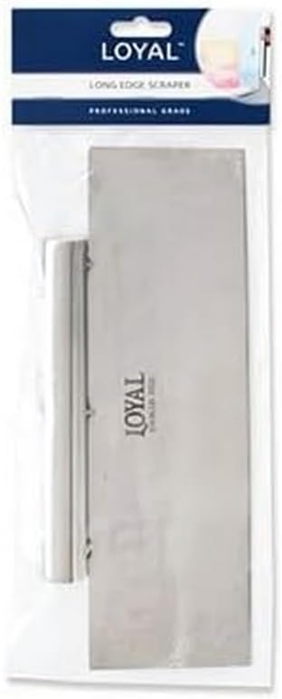 Bakeware Stainless Steel Long-Edge Icing Scraper Dough Cutter Frosting Spreader with Markings in Inches and Centimeters
