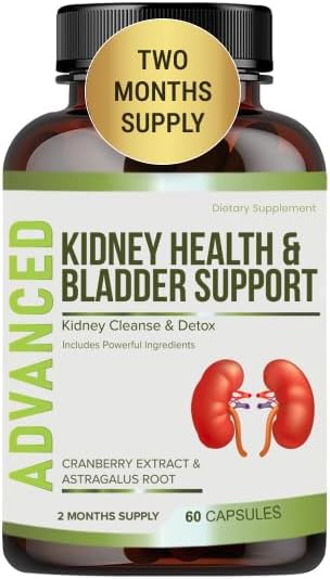 NutraPro Kidney Cleanse Detox & Repair and Bladder Support- Kidney Support Supplement for Kidney Restore with Chanca Piedra,Cranberry, Juniper Berries for Detox and Bladder Health.60 Day Supply.
