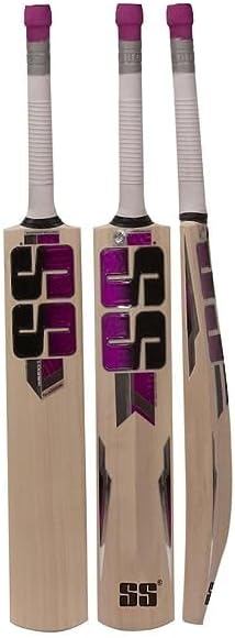 SS Gladiator Cricket Bat For Mens and Boys (Beige, Size -2) | Material: Kashmir Willow | Lightweight | Free Cover | Ready to play | For Intermediate Player | Ideal For Leather Ball | Grade 1