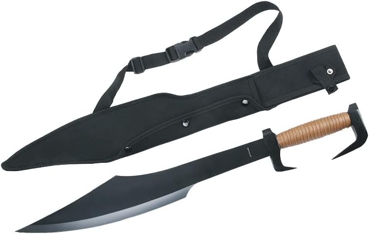 Movie Replica Greek King Leonidas Fantasy Spartan Warrior Battle Sword w/Sheath