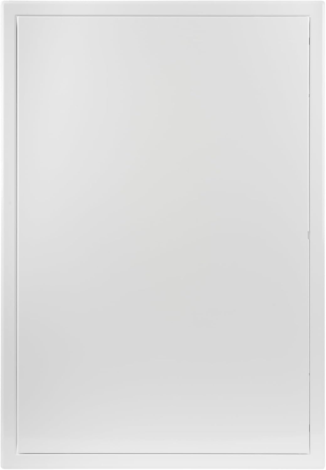 Repa Market 16" x 24" Inch Steel Access Panel (15.6 x 23.4) - Opening Flap Cover Plate - Box Door Lock - Door Latch - Inspection Hatch - White Polymer Coating - Indoor Use for Walls and Ceilings
