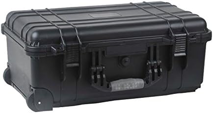 22-24130 Equipment Case, Weatherproof, Polypropylene, Black, Foam Insert, 22 inch x 13.5 inch x 9 inch