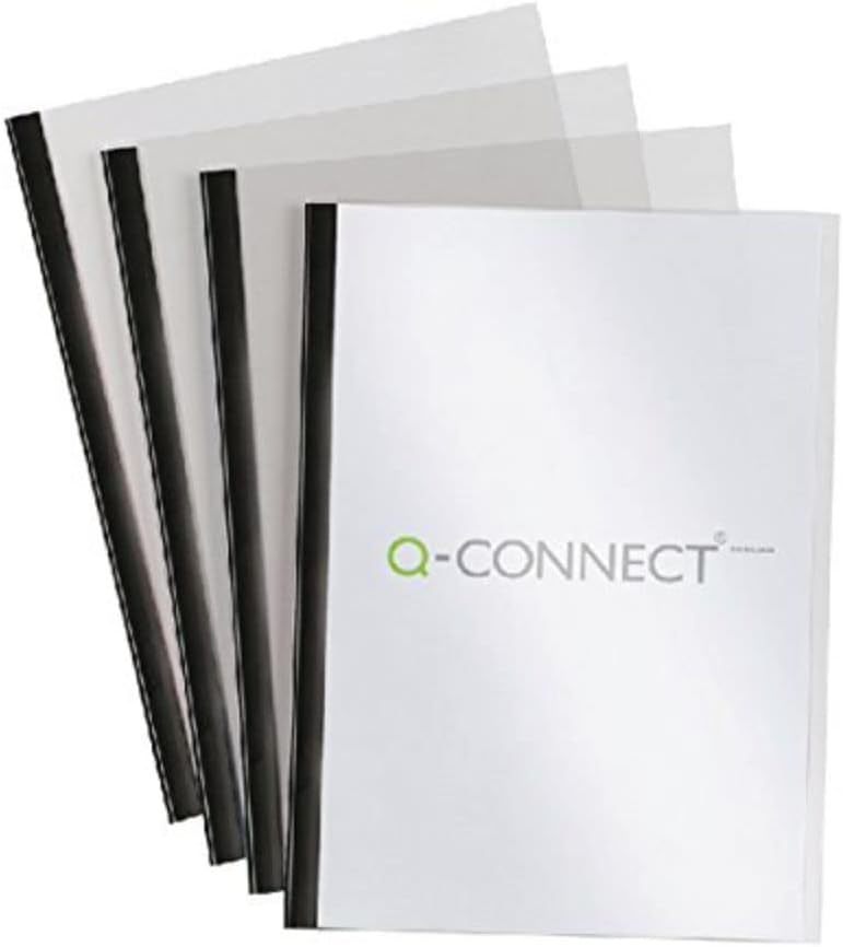 Q-Connect Black A4 5mm Slide Binder and Cover Set (Pack of 20) KF01926