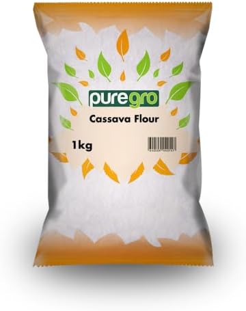 Puregro Cassava Flour 1kg (PACK OF 1) | Manioc Flour | Yuca Flour | Good Source of Vitamins | Premium Quality.