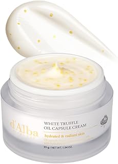 d'alba Piedmont Italian White Truffle Oil Capsule Cream, Glass Skin with Vita-Cera Oil Capsules, Deep Hydration Face Moisturizer, Korean Skin Care (1.94 oz.)