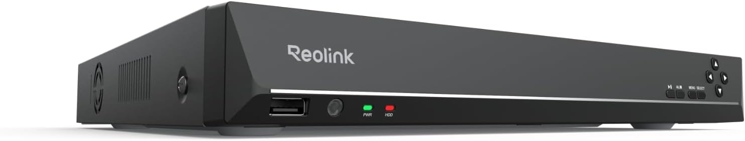 REOLINK 36CH Network Video Recorder for Home Security Camera System, Only Work with 16MP/12MP/4K/8MP/5MP/4MP REOLINK PoE Security Camera, Integrated O/I Alarm System, No HDD Included, RLN36