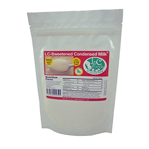 Low Carb Foods Sweetened Condensed Milk Mix 3.7oz | Powder Mix | No Hormones | Sugar Free | Gluten Free | Diabetic Friendly | Low Lactose