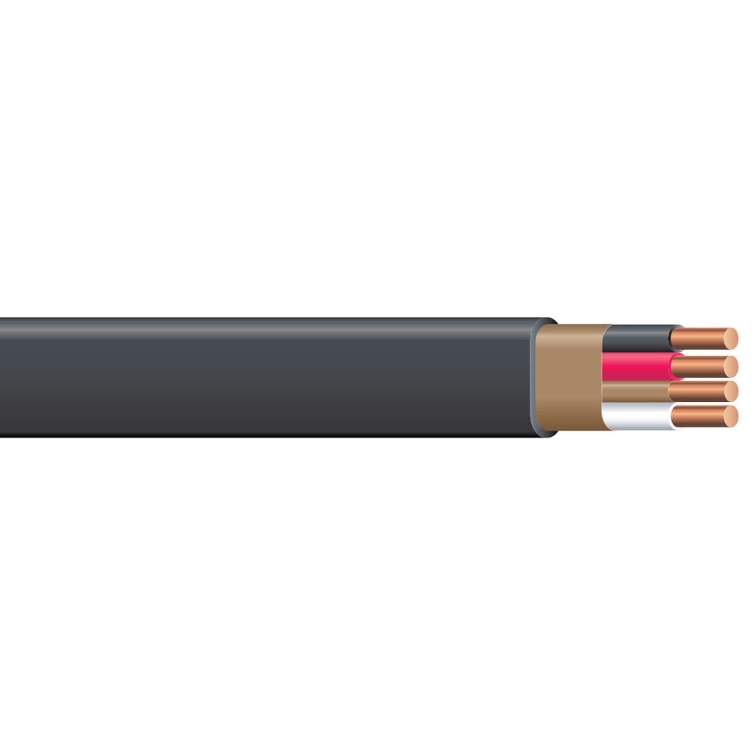 Southwire 15 ft. 6/3 Black Stranded Romex SIMpull™ CU NM-B W/G Wire