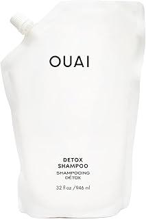 OUAI Detox Shampoo Refill - Clarifying Shampoo for Build Up, Dirt, Oil, Product and Hard Water - Apple Cider Vinegar & Keratin for Clean, Refreshed Hair - Sulfate-Free Hair Care (32 oz)