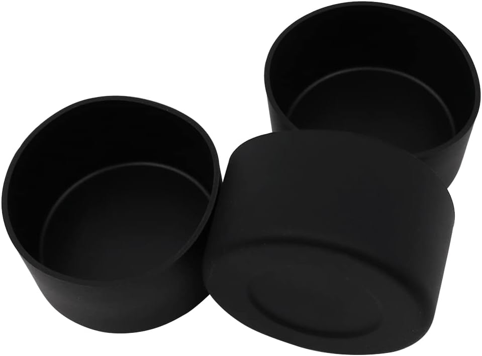 WANGCL 3 Pieces Silicone Sleeve for Glass Spray Bottle Washable Silicone Water Bottle Sleeve Protector Base for Bottles for 12 to 24 oz Water Bottles (Black)