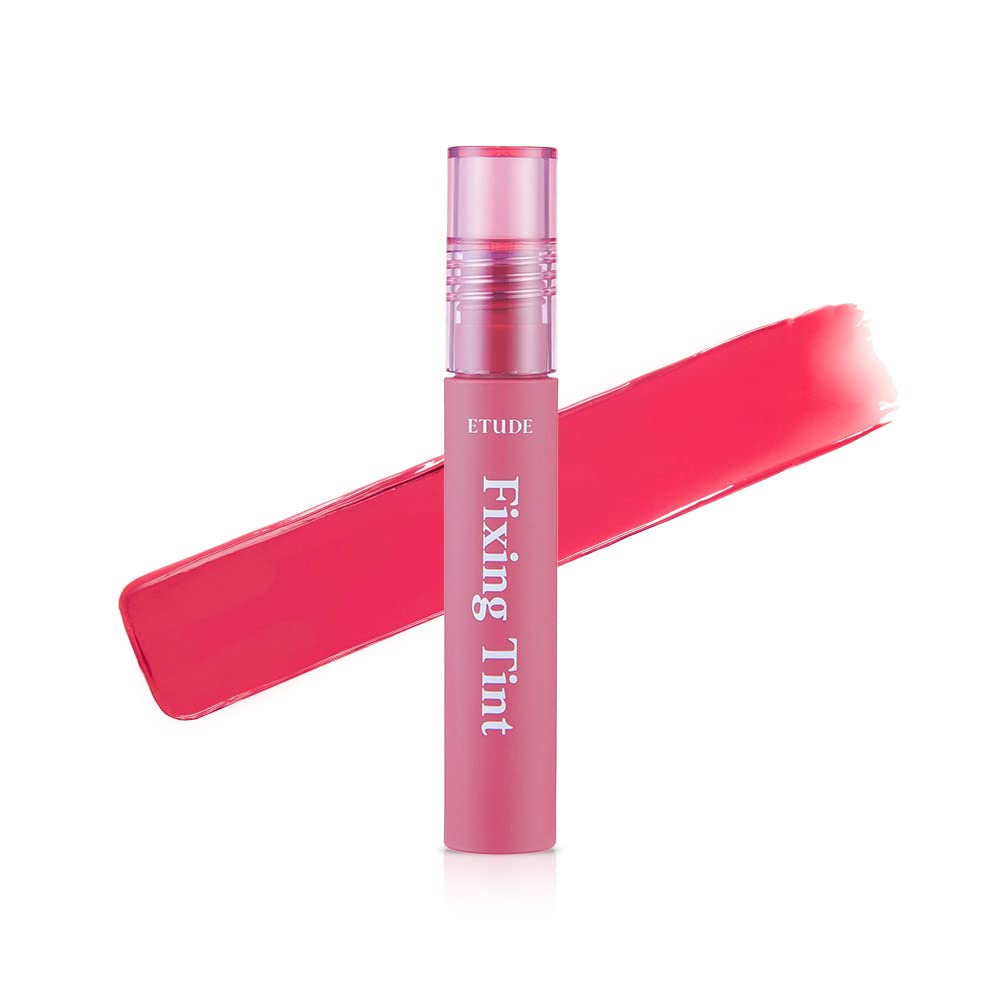 ETUDE Fixing Tint #10 Smoky Cherry (23AD) | Long Lasting High Pigmented Liquid Lipstick | Waterproof Lightweight Matte Finish Lip Stain | Full Coverage