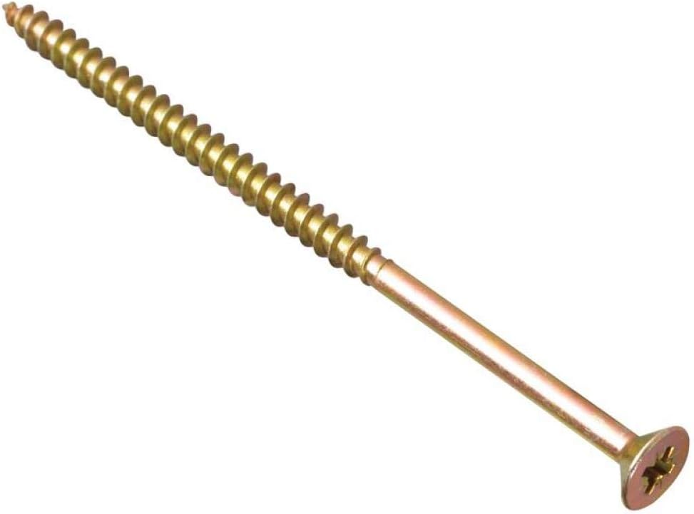 Multi-Purpose Single Thread Screws | 6.0 x 150mm | Zinc Yellow Passivated | Box 100