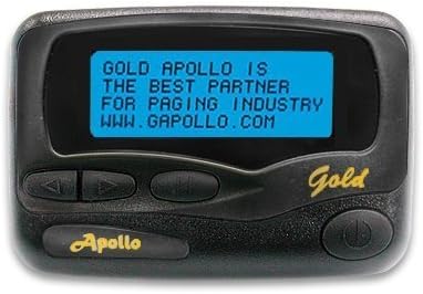 Apollo Programmable Cordless Alpha Pager, AL-A25, AF– A25, Black