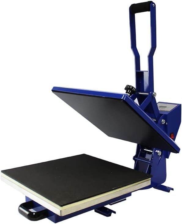 Heat Press Machine High Pressure Heat Press Machine Digital Control Heat Transfer Machine for T Shirts,Cushion Cover, Fabrics, Ceramics HPC480 38 x 38cm (HPC480 38x38 ukpress+Slider Style)