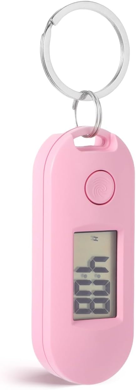 Digital Keychain Watch with Clip, Small Pocket Watch