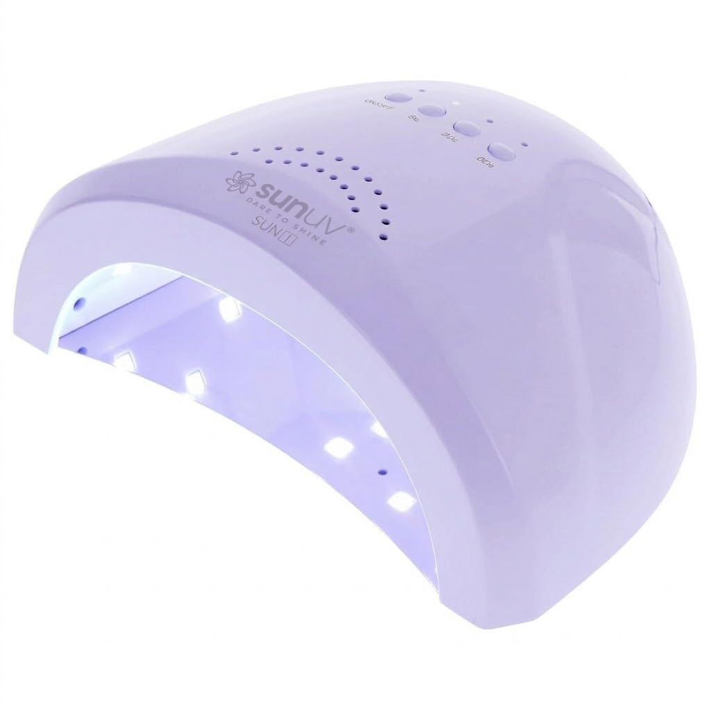 SUNUV UV LED Nail Lamp for Gel Polish, UV Light Nail Dryer SUNONE Purple