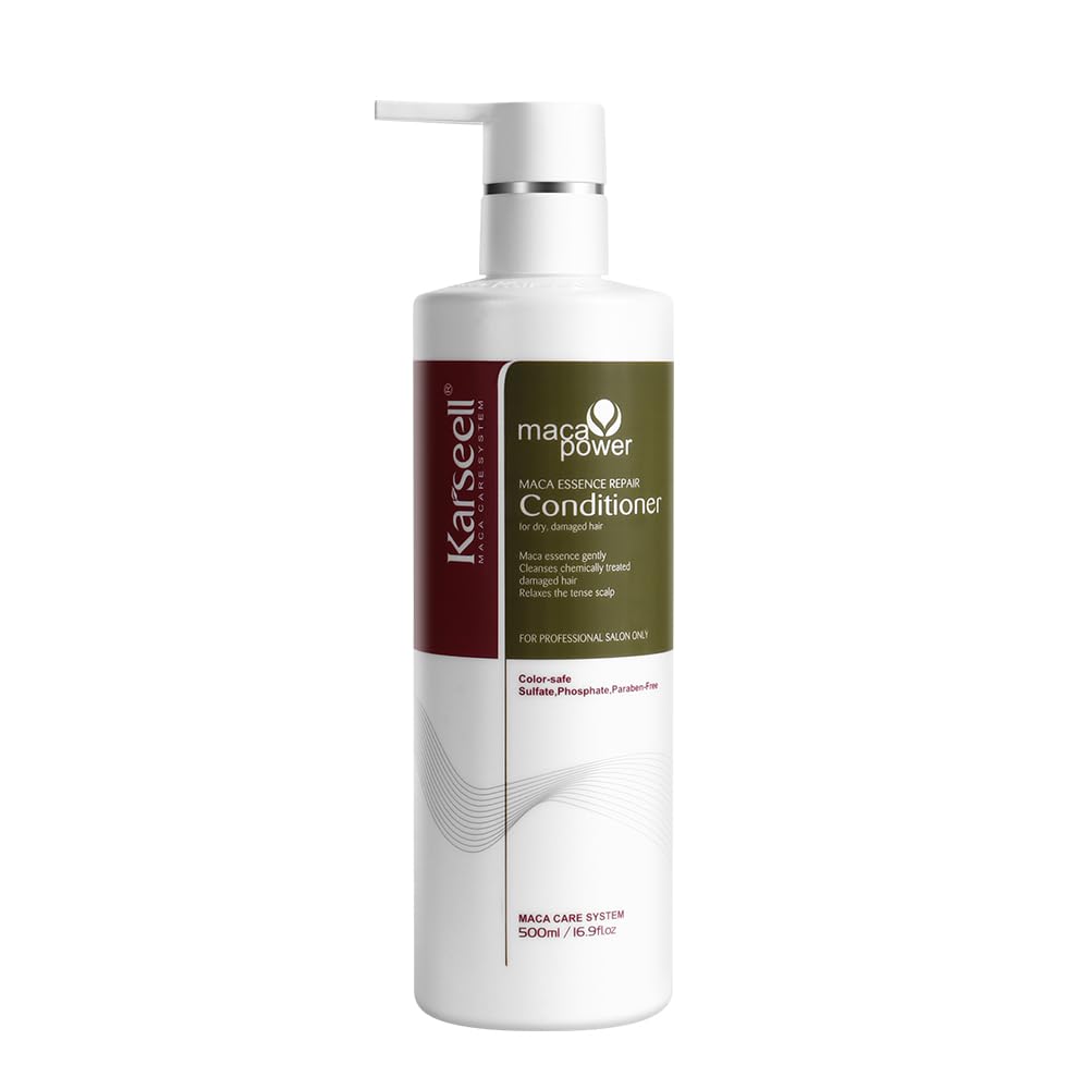 Karseell Conditioner Deep Restores Argan Oil Hair Treatment Smooth Glossy for Dry and Damaged Hair 500ml 16.9 Oz